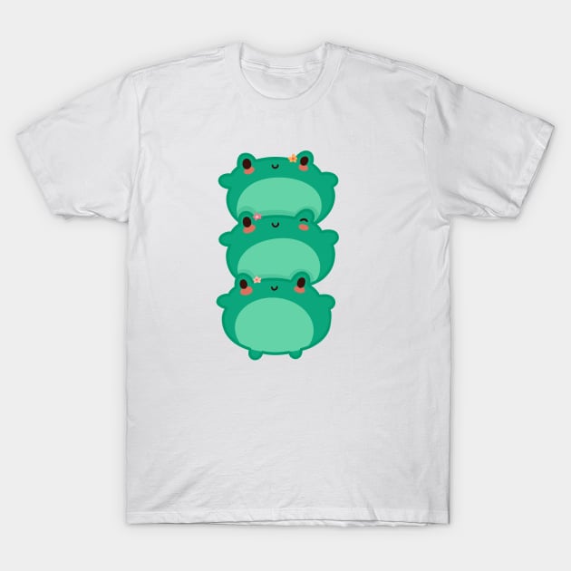 Mochi Frog Tower T-Shirt by tinyfloofstar